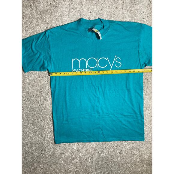 NEW Old Stock VINTAGE Macys Peachtree T-Shirt Short Sleeve Size Large Cotton - Picture 6 of 7